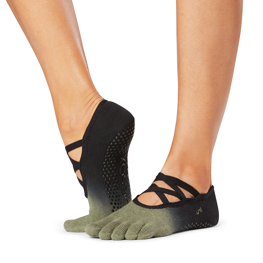 ToeSox Grip F/T Elle Olive Ombre